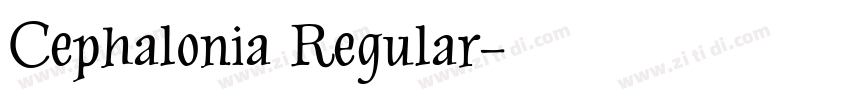 Cephalonia Regular字体转换